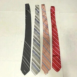 Vintage Mens Ties Lot of 4 Pavo Rabanne etc Designer Retro